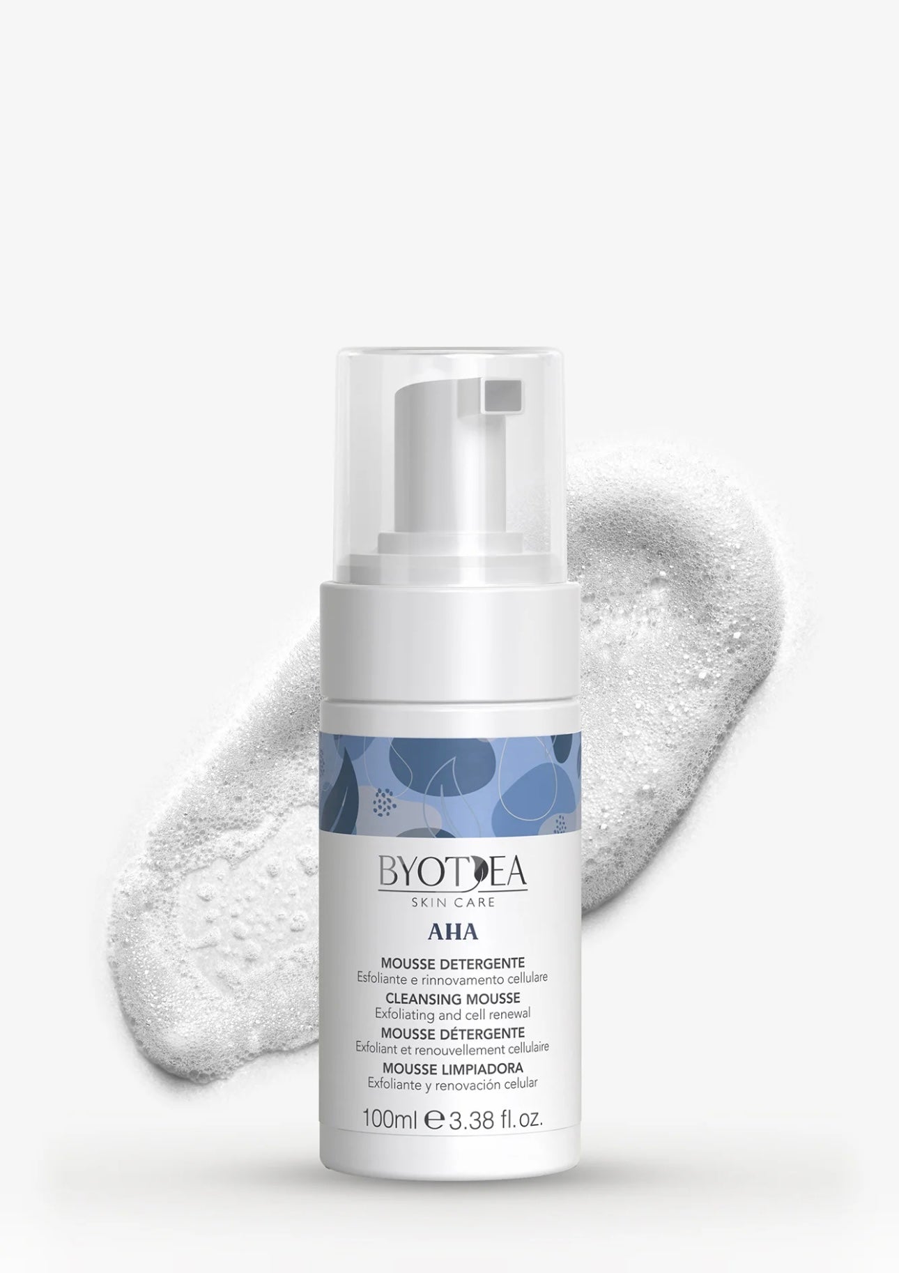 BYOTEA CLEANSING MOUSSE
EXFOLIATING AND RENEWING